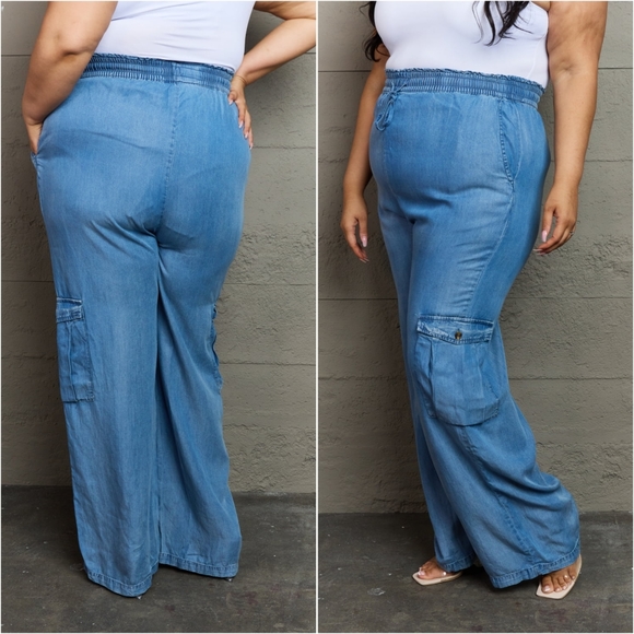 Denim Cargo Pants - Picture 6 of 14